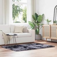 Hoogpolig vloerkleed NAVARRA 120x170 cm polyester donkergrijs