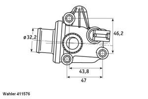 Wahler Thermostaat 411576.87D