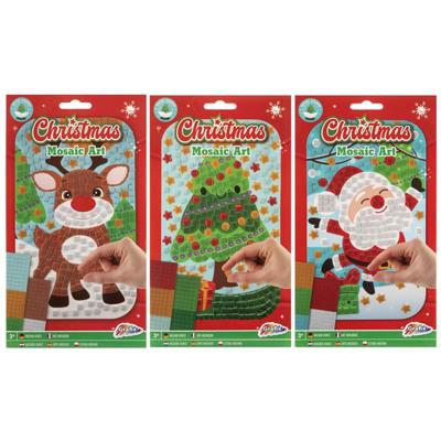 Grafix kerst mozaiek kunst a5 formaat