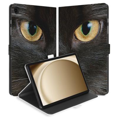 Samsung Galaxy Tab A11 Plus Tablet Hoesje Zwarte Kat met Standaard