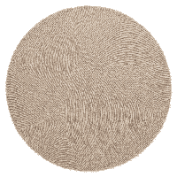 Vloerkleed Eleni Rond - Beige maat: xcm - materiaal: Wol - Dekbed-Discounter.nl