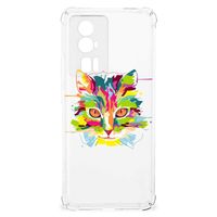 Xiaomi Poco F5 Pro Stevig Bumper Hoesje Cat Color - thumbnail