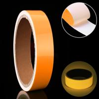 Lichtgevende tape groene gloed in donkere muur sticker lichtgevende fotoluminescente tape stage home decoratie grootte: 1cm x 3m (geel licht)