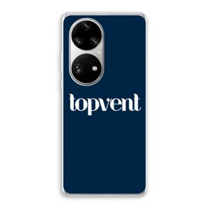 Topvent Navy: Huawei P50 Pro Transparant Hoesje