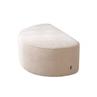 Bronx71 Hocker Lune halve maan chenille beige