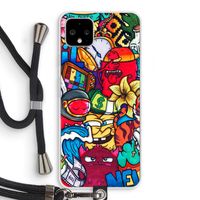 No Rules: Pixel 4 XL Transparant Hoesje met koord