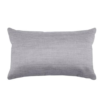 Stof Textile sierkussen Bea - lichtgrijs - 30 x 50 cm - bank kussens - polyester