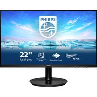 Philips V-Line 222V8LA/00 LCD-monitor Energielabel E (A - G) 54.6 cm (21.5 inch) 1920 x 1080 Pixel 16:9 4 ms VGA, DisplayPort, HDMI, Hoofdtelefoonaansluiting, - thumbnail