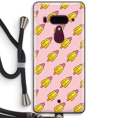 Waterijsjes: HTC U12+ Transparant Hoesje met koord