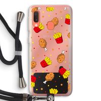 Chicken 'n Fries: Samsung Galaxy A20e Transparant Hoesje met koord