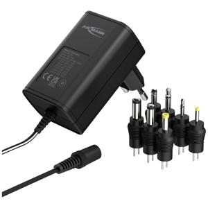 Ansmann 1201-0022 Stekkernetvoeding, instelbaar 12 V/DC, 9 V/DC, 7.5 V/DC, 6 V, 4.5 V/DC, 3 V 600 mA 7.20 W