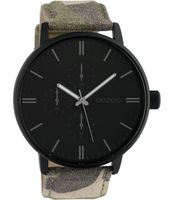OOZOO Timepieces Horloge Camouflage/Zwart | C10312 - thumbnail