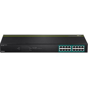 Trendnet TPE-TG160G netwerk-switch Unmanaged L2 Gigabit Ethernet (10/100/1000) Power over Ethernet (PoE) 1U Zwart