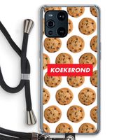 Koekerond: Oppo Find X3 Transparant Hoesje met koord