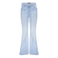 Frankie & Liberty Meisjes jeans flair broek - Liberty - Blauw denim - thumbnail