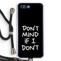 Don't Mind: Honor 10 Transparant Hoesje met koord