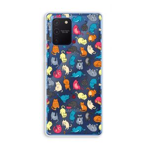 Kleurrijke katten: Samsung Galaxy Note 10 Lite Transparant Hoesje