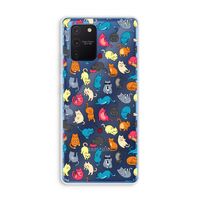 Kleurrijke katten: Samsung Galaxy Note 10 Lite Transparant Hoesje