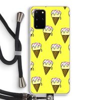 Isjes: Samsung Galaxy S20 Plus Transparant Hoesje met koord