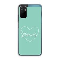 Friends heart pastel: Xiaomi Poco M3 Pro 5G Transparant Hoesje