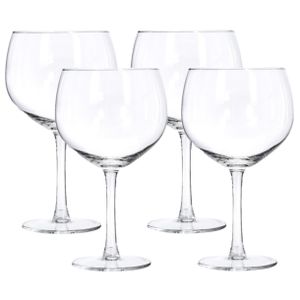 Excellent Houseware gin tonic glazen - Set van 4x stuks van 650 ml