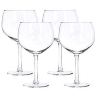 Excellent Houseware gin tonic glazen - Set van 4x stuks van 650 ml