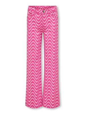 Kids ONLY zomer broek meisjes - roze, bootcut fit - Kogagnete