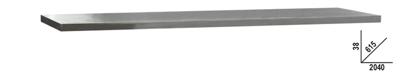 Beta C45Pro Pxe/3 Werkblad Inox | 2,0 mt - 045002140