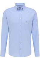 Fynch-Hatton Casual Fit Overhemd blauw, Effen