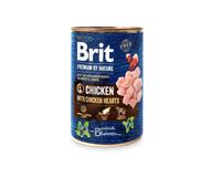 BRIT Premium By Nature Kip en Harten - nat hondenvoer - 400 g