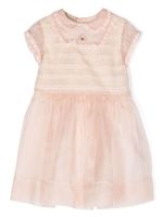 Gucci Kids robe en soie à fleurs en dentelle - Rose