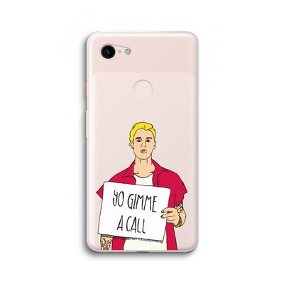 Gimme a call: Google Pixel 3 XL Transparant Hoesje