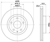 Remschijf 8DD355120451