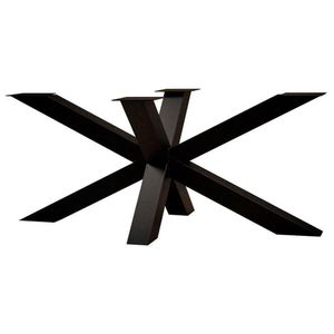 Stalen matrix zwart spinpoot 180 bij 80 cm en hoogte 72 cm (8 x 8 cm)