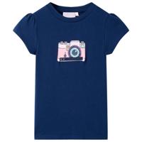 VidaXL Kindershirt 116 marineblauw