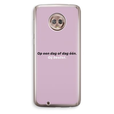 gij beslist: Motorola Moto G6 Transparant Hoesje