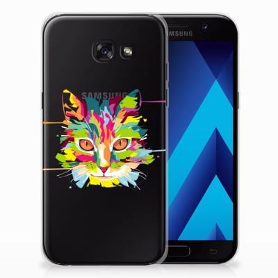 Samsung Galaxy A5 2017 Telefoonhoesje met Naam Cat Color Samsung Galaxy A5 2017 Telefoonhoesje met Naam Cat Color