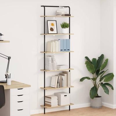 Boekenkast Sonoma eiken 60 x 24 x 203 cm Bewerkt hout