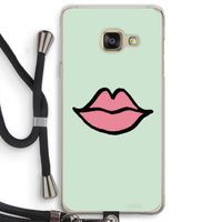Kusje: Samsung Galaxy A3 (2016) Transparant Hoesje met koord Kusje: Samsung Galaxy A3 (2016) Transparant Hoesje met koord