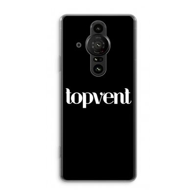 Topvent Zwart: Sony Xperia Pro-I Transparant Hoesje