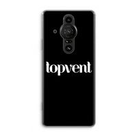 Topvent Zwart: Sony Xperia Pro-I Transparant Hoesje