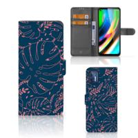Motorola Moto G9 Plus Hoesje Palm Leaves Motorola Moto G9 Plus Hoesje Palm Leaves
