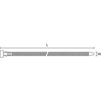 HellermannTyton 132-20360 CT203-PA66HS-BK Kabelbinder 200 mm 7.60 mm Zwart Met spreidanker, Hittegestabiliseerd 50 stuk(s)