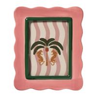 Fotolijst Marbella - roze/groen - 10x15 cm