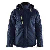 Blåkläder 4484 winterjas 4-weg stretch - blauw/High Vis geel maat M