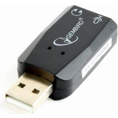 Gembird SC-USB2.0-01 kabeladapter/verloopstukje 2 x 3.5mm Zwart