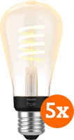 Philips Hue Filamentlamp White Ambiance Edison E27 5-pack
