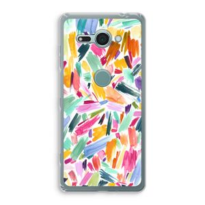 Watercolor Brushstrokes: Sony Xperia XZ2 Compact Transparant Hoesje