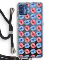 Klaproosjes: Motorola Moto G9 Plus Transparant Hoesje met koord Klaproosjes: Motorola Moto G9 Plus Transparant Hoesje met koord