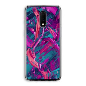 Pink Clouds: OnePlus 7 Transparant Hoesje